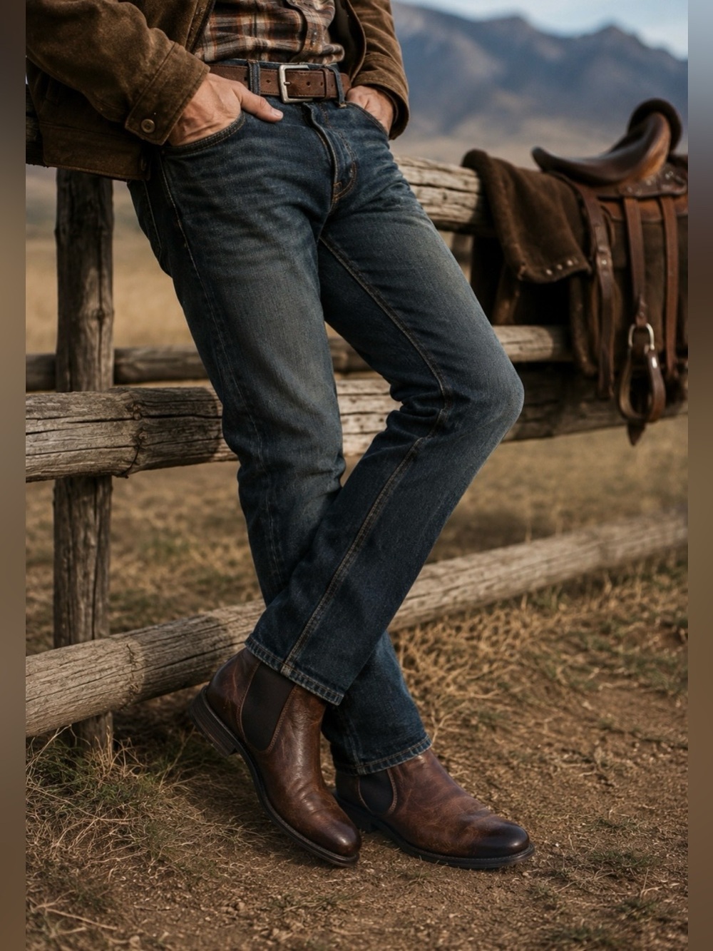 BED|STU Leather Men's Distressed Brown  Boots